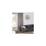 Rideau occultant � illets imprim� feuilles gris l. 240 x l. 140cm dylrev
