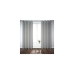 Rideau occultant gris clair en polyester l. 260 x l. 140 cm goodhome novan