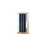 Rideau occultant  oeillets aspen bleu minuit l. 250 x l. 135cm linder