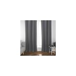 Rideau occultant phonique louca l. 240 x l. 140 cm gris