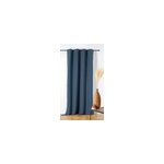 Rideau occultant savana l. 145 x h. 240 cm bleu Rideau occultant savana l. 145 x h. 240 cm bleu