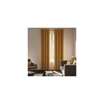 Rideau occultant en su�dine � illets komod jaune moutarde l. 260 x l. 140cm goodhome