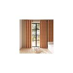 Rideau occultant en su�dine � illets komod marron camel l. 260 x l. 140cm goodhome