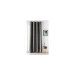 Rideau occultant thermique boreal linder gris l. 260 x l. 140 cm