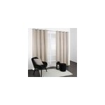 Rideau occultant thermique à oeillets blanc écru l. 240 x l. 135cm, jby creation Rideau occultant thermique à oeillets blanc écru l. 240 x l. 135cm, jby creation