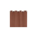 Rideau occultant thermique � oeillets terracotta l. 240 x l. 135cm, jby creation