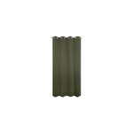 Rideau occultant thermique  oeillets vert kaki l. 240 x l. 135cm, jby creation
