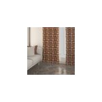 Rideau tamisant  illets eden imprim ethnique multicouleurs l. 260 x l. 140cm ornami