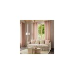 Housse de coussin effet gaz de coton beige rose l. 45 x l. 45cm goodhome