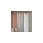 Rideau tamisant  illets marley coton uni avec franges beige l. 260 x l. 140cm ornami