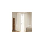 Rideau tamisant à illets velours côtelé akola blanc l. 260 x l. 140cm goodhome Rideau tamisant à illets velours côtelé akola blanc l. 260 x l. 140cm goodhome