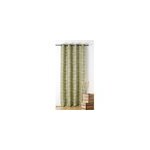 Rideau tamisant  oeillets chablis feuillage vert l. 250 x l. 140cm linder