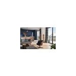 Rideau tamisant  oeillets effet jacquard manfuy imprim jungle bleu, vert l. 260 cm goodhome