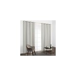 Rideau thermique � illet beige l. 135 x h. 260 cm jby creation