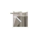 Rideau thermique à illets doublure polaire amovible à velcro varm gris l. 245 x l. 135cm goodhome Rideau thermique à illets doublure polaire amovible à velcro varm gris l. 245 x l. 135cm goodhome