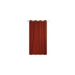 Rideau thermique à illets effet lin rouge épice l. 240 x l. 140cm Rideau thermique à illets effet lin rouge épice l. 240 x l. 140cm