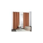 Rideau thermique à illets velours côtelé marron camel h. 240 x l. 135cm jby creation Rideau thermique à illets velours côtelé marron camel h. 240 x l. 135cm jby creation