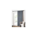 Rideau thermique  oeillets effet bleu chin l. 240 x l. 135 cm