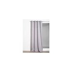 Rideau thermique � oeillets uni luna gris l. 260 x l. 140cm rocle