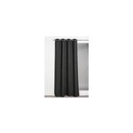 Rideau thermique  oeillets uni luna gris anthracite l. 260 x l. 140cm rocle