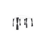 Rideau pour tonnelle goodhome shamal gris 3 x 4 m