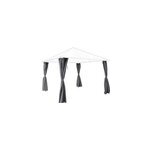 Rideau pour tonnelle goodhome shamal gris 3 x 3 m Rideau pour tonnelle goodhome shamal gris 3 x 3 m