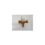 Robinet d'arr�t ou de commande d'appareils gaz naturel dn 1 / 2 avec patte de fixation, sorties m�les ...