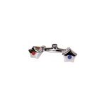 Robinet mlangeur mural pour douche entraxe 60 mm mle 15 x 21 en laiton chrom noyon et thiebault