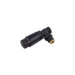 Robinet thermostatique pour radiateur montage équerre 15x21 noir Robinet thermostatique pour radiateur montage équerre 15x21 noir