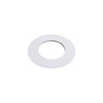 Rosace lment droit plafond blanc 150 mm poujoulat