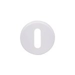 Rosace de fonction rond � visser � serrure duod acier mat blanc �52mm