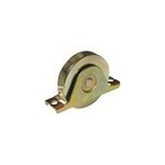 Roue gorge v support  encastrer 90 mm