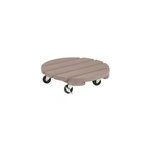 Support  roulettes 40 cm pour pots de fleurs roul'bac taupe 40 cm charge max 150kg