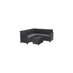 Salon d'angle de jardin marie noir 5 personnes keter Salon d'angle de jardin marie noir 5 personnes keter