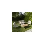 Salon bas de jardin en aluminium goodhome rowa 4 personnes couleur vert Salon bas de jardin en aluminium goodhome rowa 4 personnes couleur vert