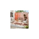 Salon bas de jardin rowa argile aluminium beige et naturel goodhome Salon bas de jardin rowa argile aluminium beige et naturel goodhome