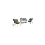 Salon bas de jardin tulum 4 places en rsine tresse marron dcb garden
