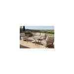 Salon de jardin 4 places cr�me proloisirs adelaide