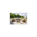 Salon de jardin bas bora bora rsine tresse paris garden 6 personnes