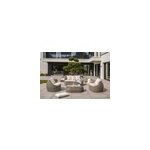 Salon de jardin bas isa r�sine tress�e 5 personnes dcb garden