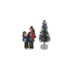 Santons avec sapin de nol pour village de nol