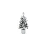 Sapin artificiel floqu� argyll �. 60 x h. 91 cm support inclus