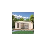 Sauna ext�rieur sanna 6 places palmako 12, 8m� avec baie coulissante