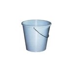 Seau  usage mnager en plastique souple 28 cm 10l gris bleu