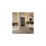 S�che - serviettes eau chaude en acier goodhome loreto vertical anthracite 546 w