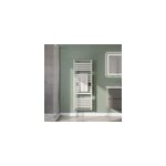 S�che - serviettes eau chaude en acier goodhome loreto vertical blanc 679 w
