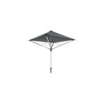 Schoir parapluie extrieur avec toit tanche et douille de fixation, 40 m d'tendage, noir et gris, ...