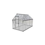 Serre en aluminium et polycarbonate palram canopia harmony gris 6 x 10 m