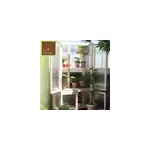 Serre de balcon bois naturel et polycarbonate, avec roulettes 79 x 39 x h. 159 cm Serre de balcon bois naturel et polycarbonate, avec roulettes 79 x 39 x h. 159 cm