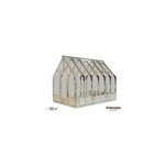 Serre palmako emilia bois trait autoclave gris, vitrage verre 4mm surface totale 9. 95m